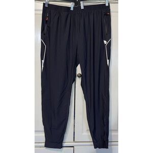 Baleaf Pants Men XXL Gray Joggers Reflective‎ Stripes Casual Gym Walking Pockets